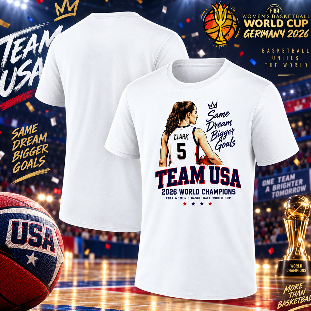 Team USA 2026 FIBA Women’s Basketball World Cup Champions Graphic Shirt for Basketball Fans