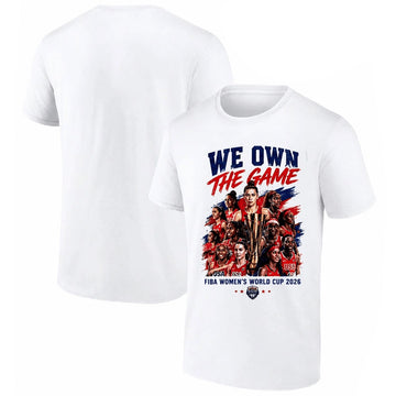 Team USA 2026 FIBA Women’s Basketball World Cup Champions We Own The Game Graphic Shirt for Basketball Fans