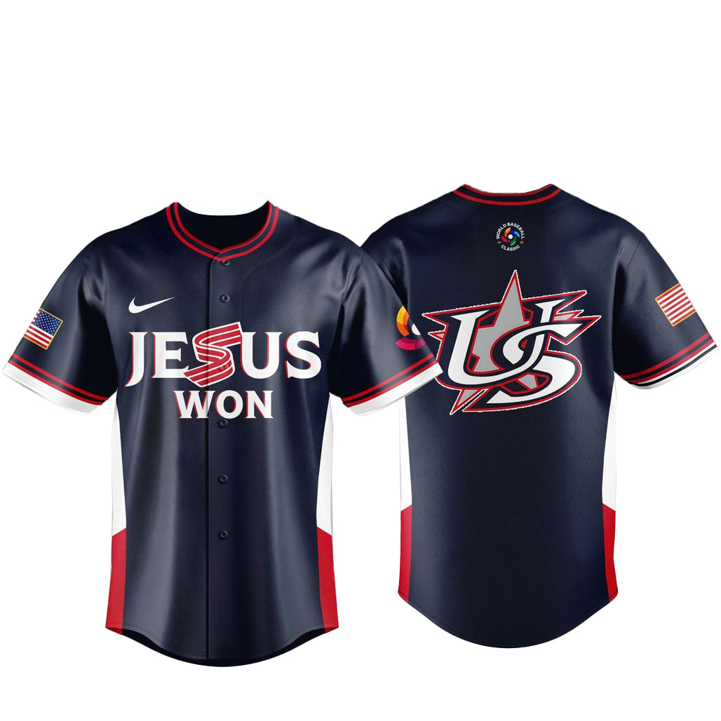 Team USA x JS  2026 World Baseball Classic Navy Baseball Jersey