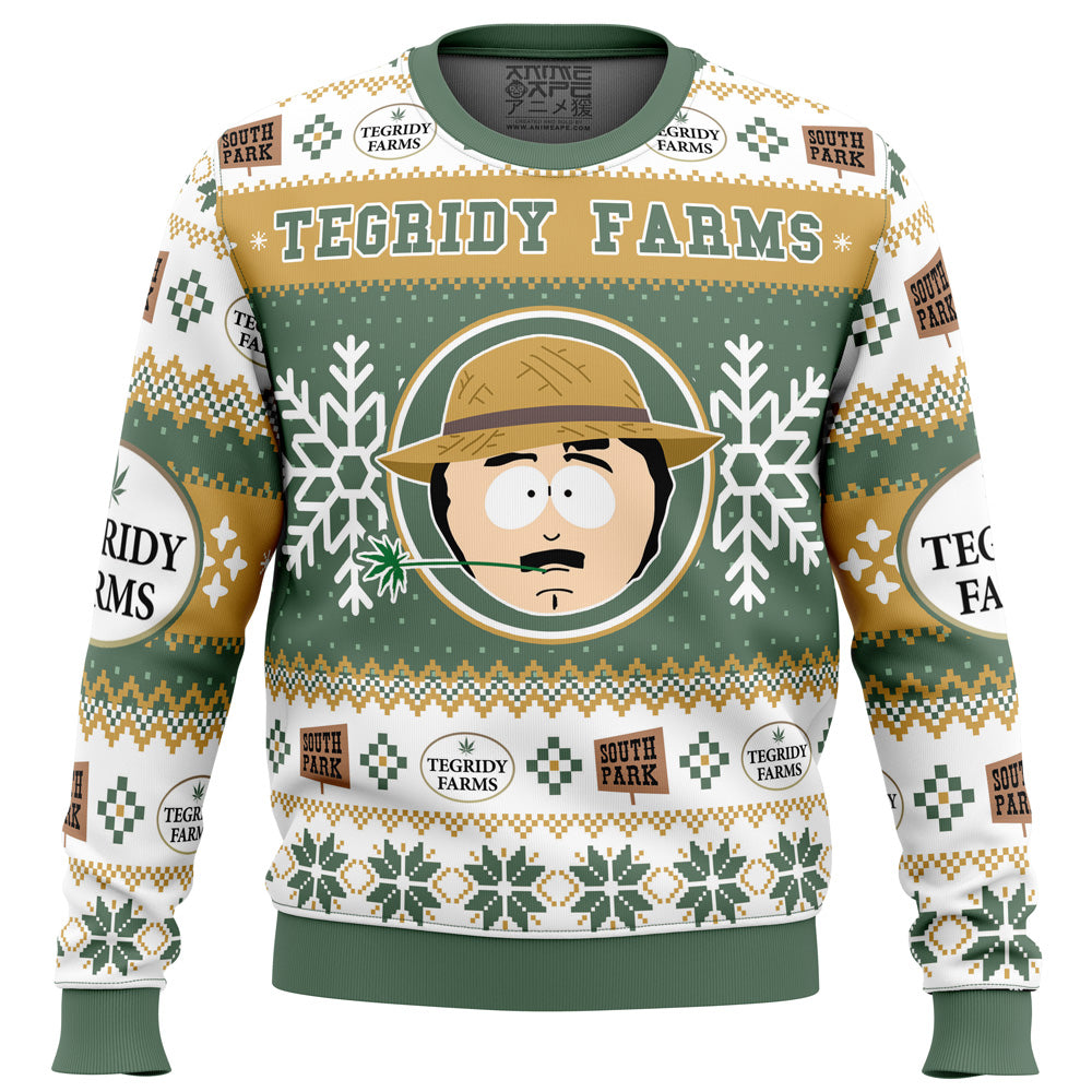 Tegridy Farms South Park Ugly Christmas Sweater
