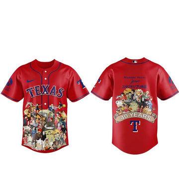 Texas Rangers Miyazaki Hayao 40 Years Of Studio Ghibli 2026 Baseball Jersey