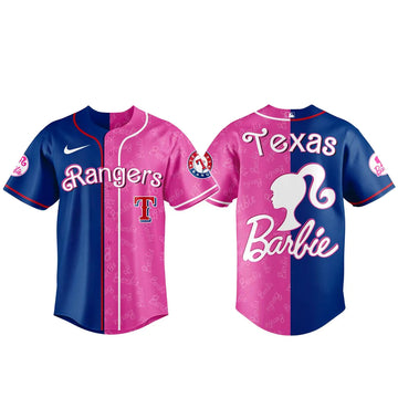 Texas Rangers x Barbie Night Game 2026 Baseball Jersey