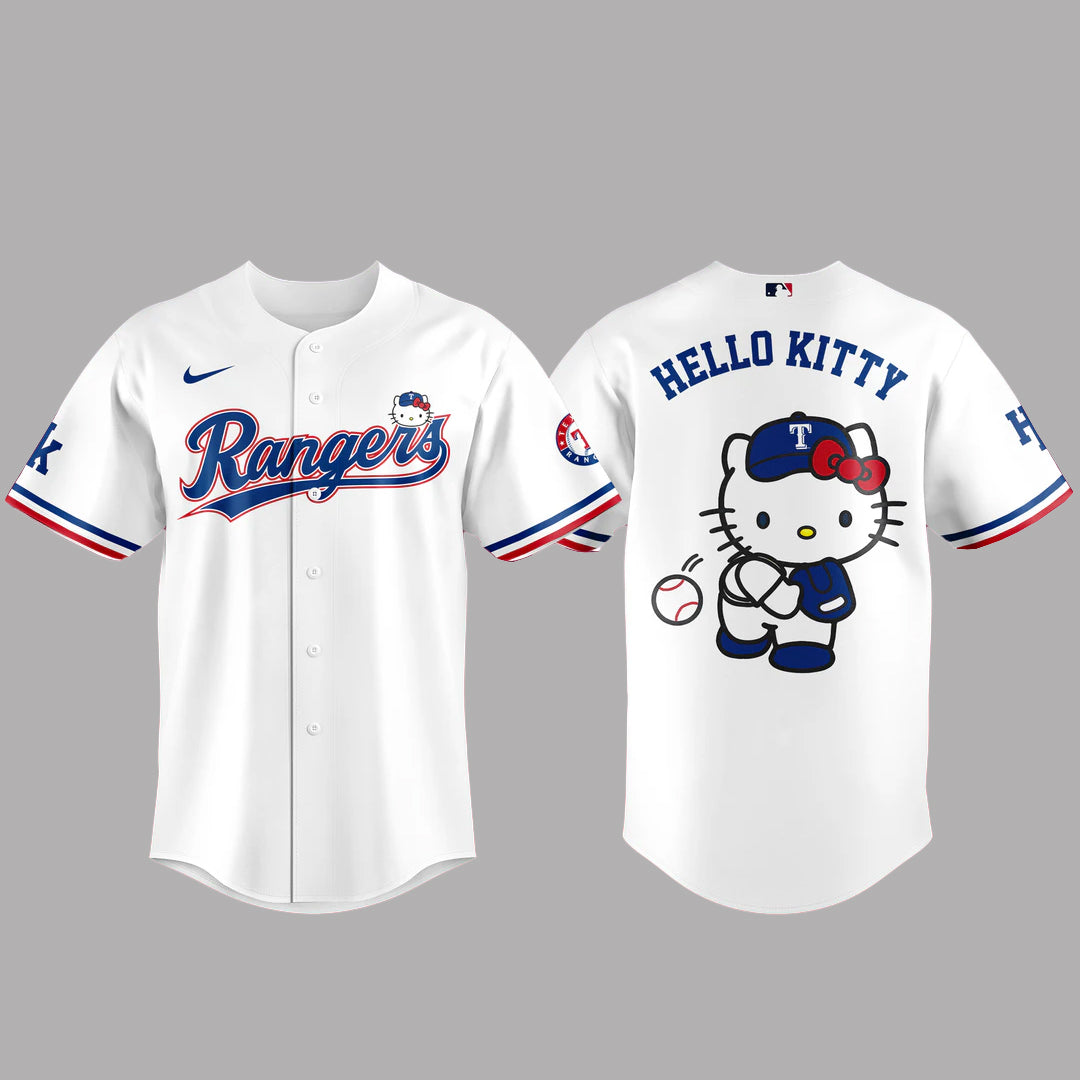 Texas Rangers x Hello Kitty Night 2026 Baseball Jersey