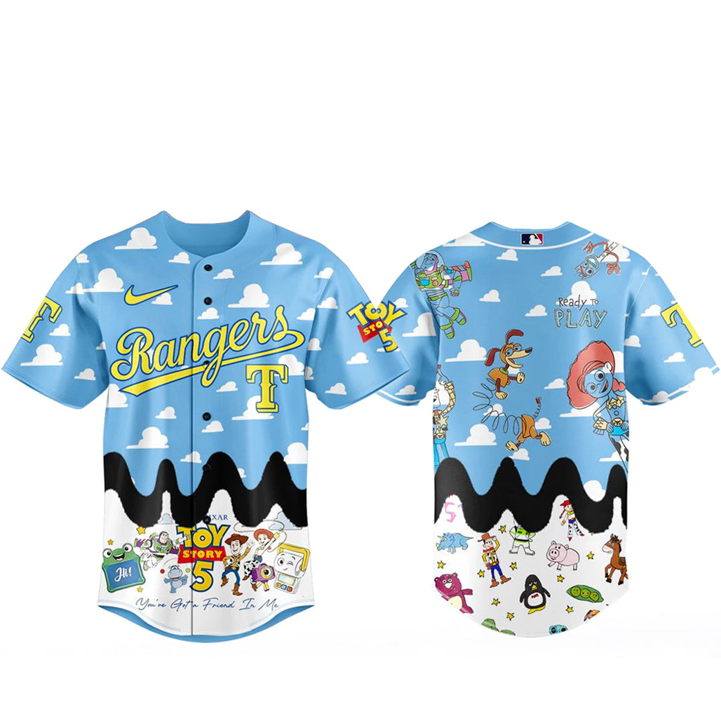 Texas Rangers x Toy Story 5 Baseball Jersey Version 1