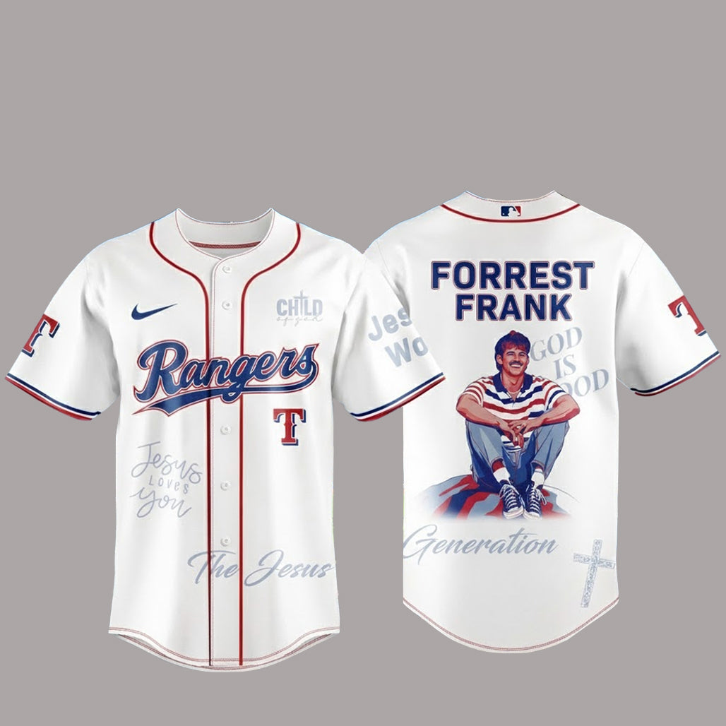 Texas Rangers Forrest Frank The JS Generation Tour 202e6 Baseball Jersey