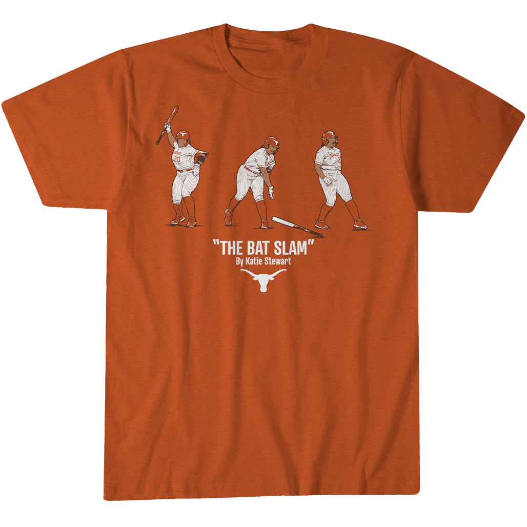 Texas Softball The Katie Stewart Bat Slam T-Shirt