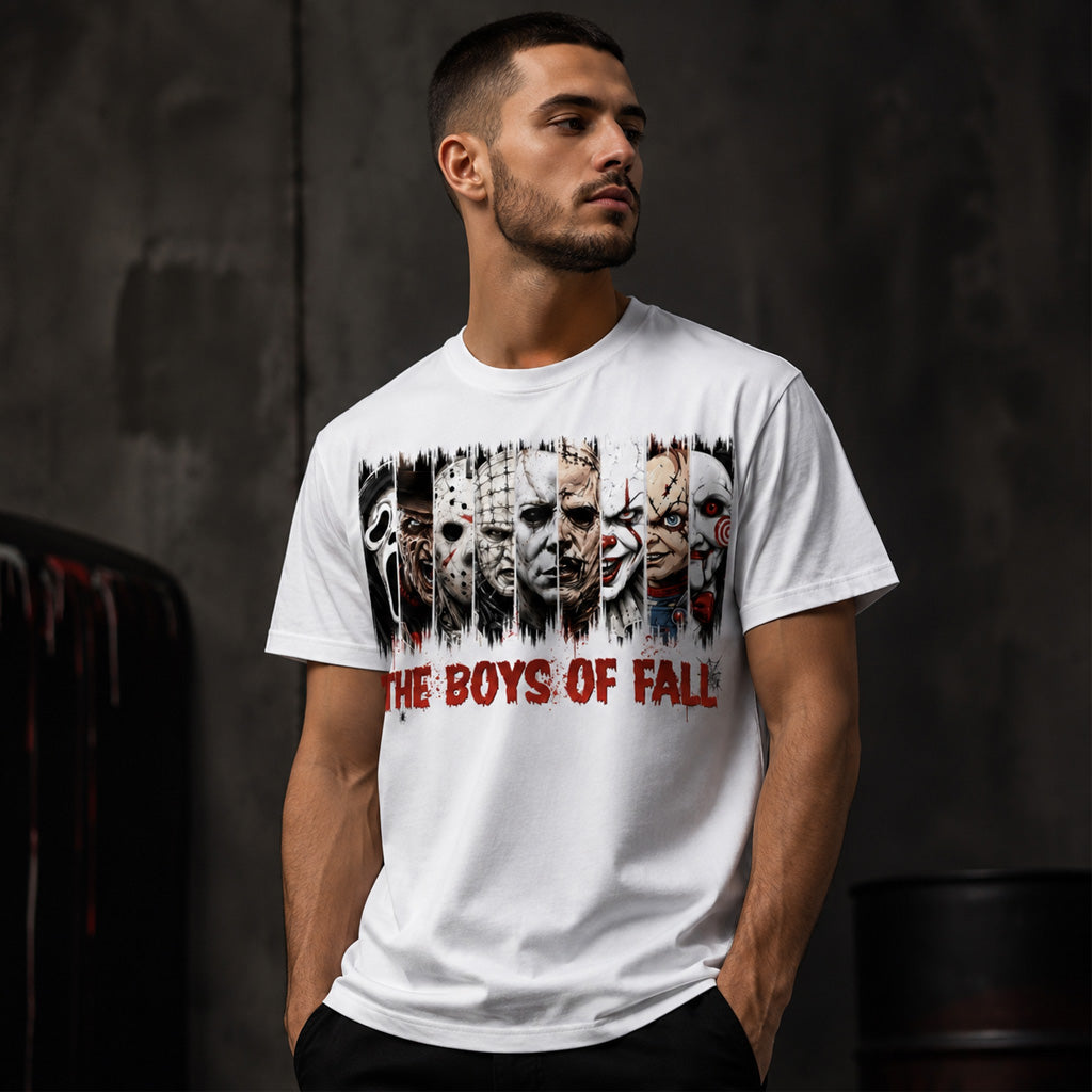 The Boys Of Fall Horror Movie Characters Graphic Shirt for Horror Fans