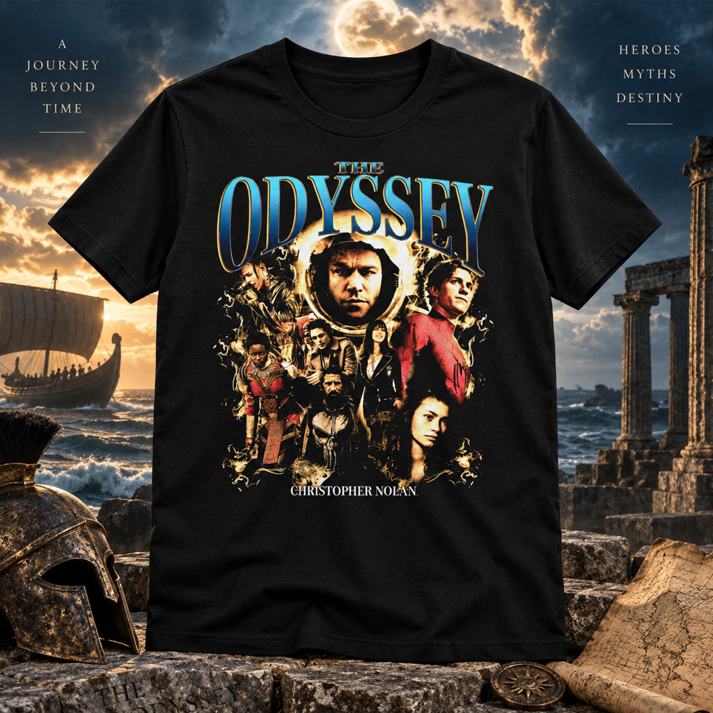 The Odyssey Christopher Nolan Epic Journey Graphic Shirt for Movie Fans