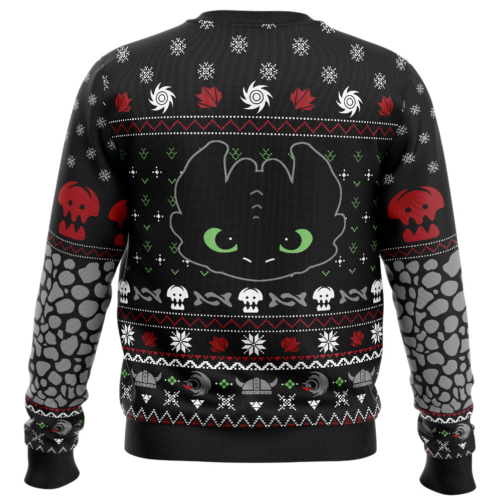 Toothless How To Train Your Dragon Ugly Christmas Sweater