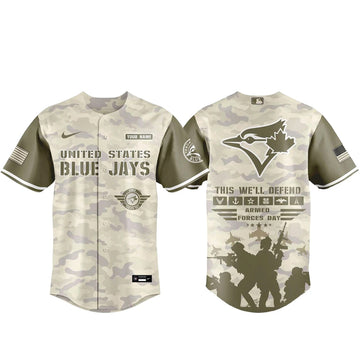Toronto Blue Jays Armed Forces Day Appreciation Night 2026 Baseball Jersey
