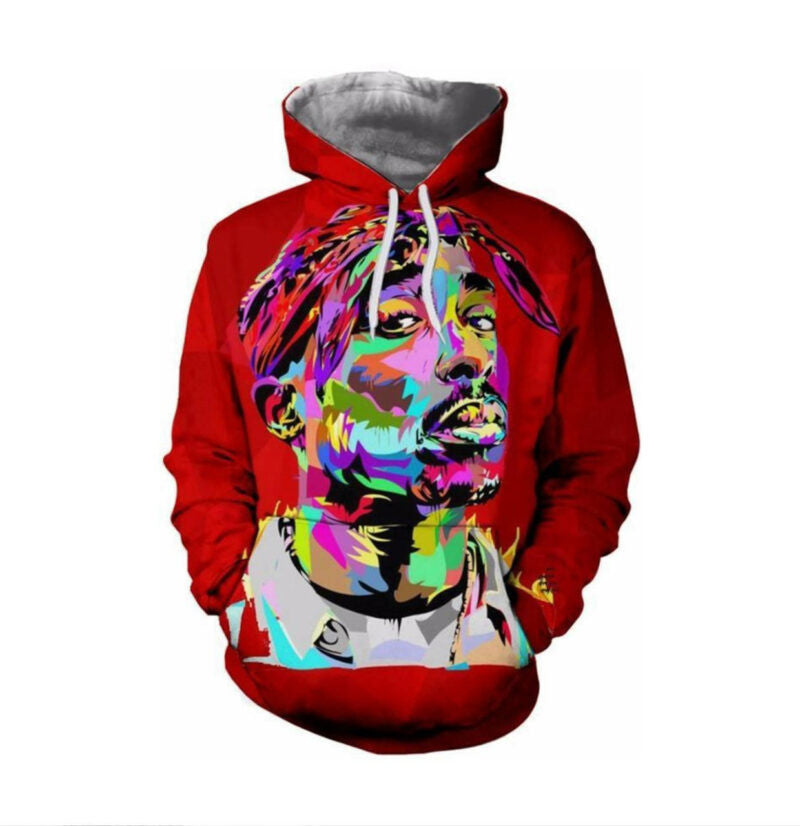 Tupac Shakur West Side Pullover And Zippered 3d Hoodie Zip Hoodie
