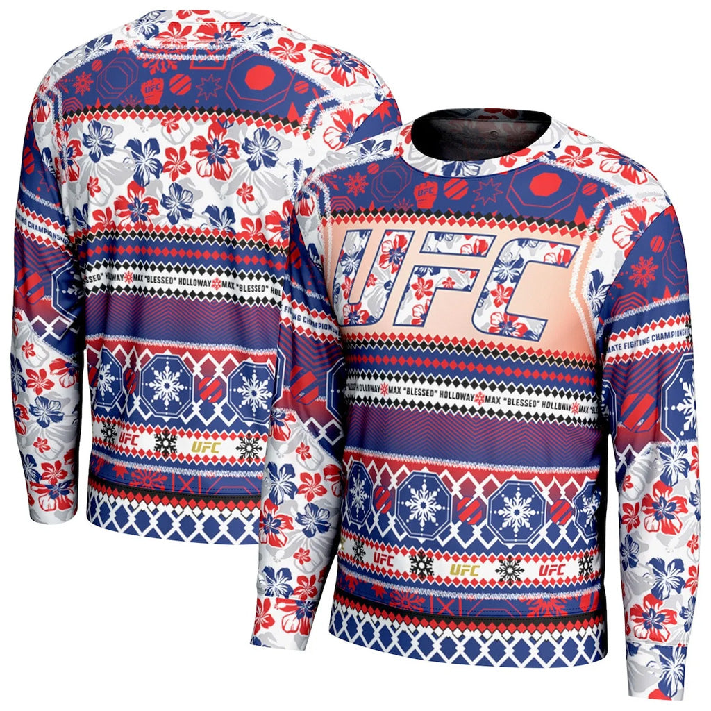 UFC Max Holloway Christmas 2026 Ugly Sweater for MMA Fans