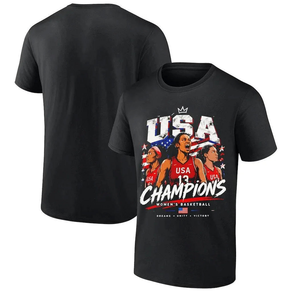 USA Team Women's Basketball Fiba World Cup 2026 Champions Graphic Shirt for Basketball Fans