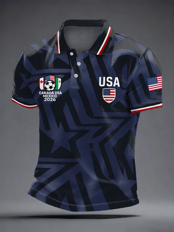 USA Soccer FIFA 2026 World Cup Polo Shirt Game Day Merch Clothing Gifts For Soccer Fans