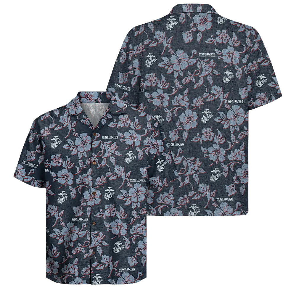 USMC 250th Anniversary Hawaiian Shirt Marines Pay The Price Veteran Merch Usmc Veteran Gifts