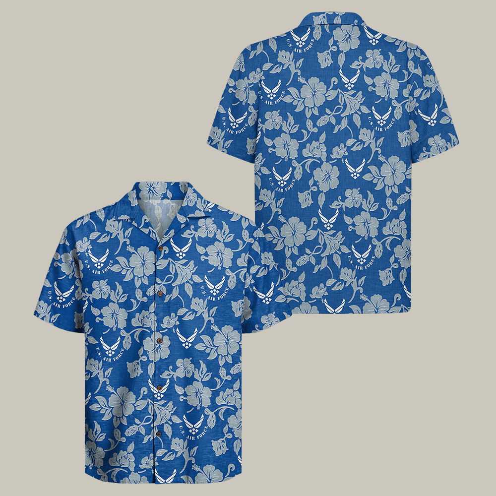 US Air Force 250th Years Of Service Hawaiian Shirt 250th Anniversary Clothes USAF Gift For Husband