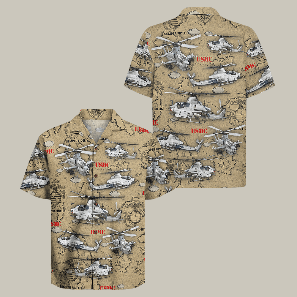 US Marine Corps 250th Years Of Service Hawaiian Shirt Marines Clothes USMC Present