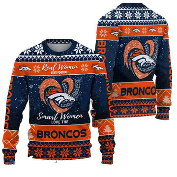 Ugly Christmas Sweater Denver-Broncos, Grinch Christmas Denver-Broncos In Heart Snowflakes City Shadow Navy Orange