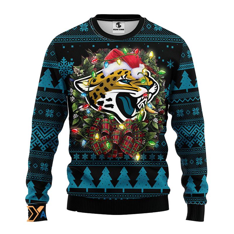 Ugly Christmas Sweater Jacksonville-Jaguars, Duuuval! Green/Black