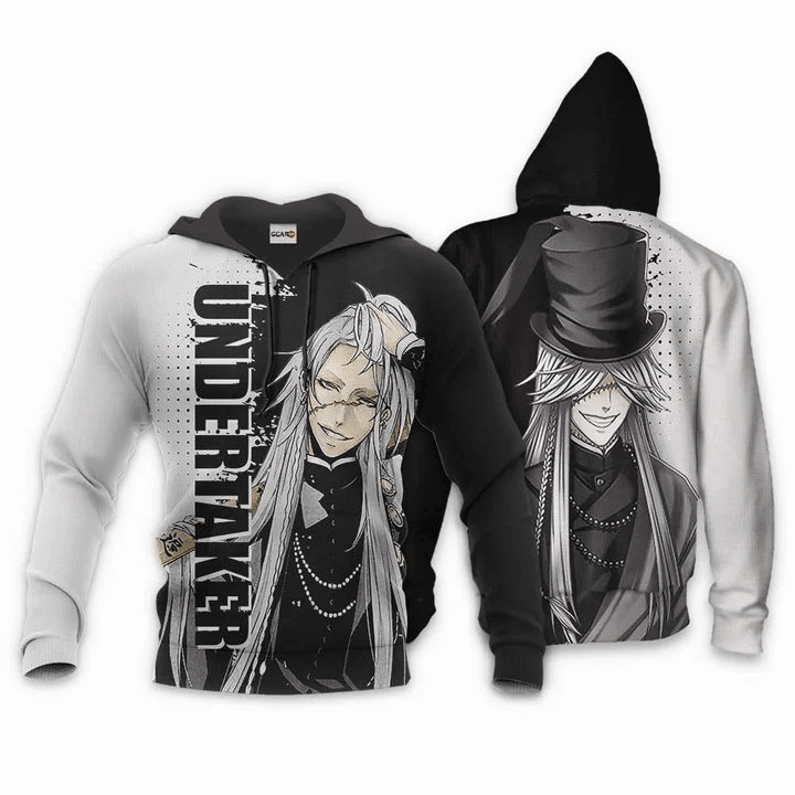 Undertaker Anime Manga Black Butler For Men And Women 3d Hoodie Zip Hoodie