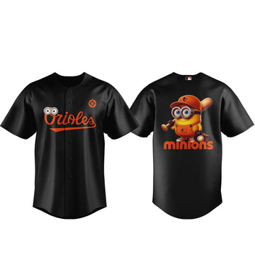 Unisex Baltimore Orioles Minions Night 2026 Baseball Jersey for Baseball and Minions Fans