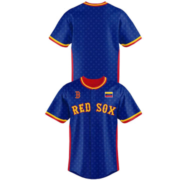Unisex Boston Red Sox x Venezuelan Heritage 2026 Baseball Jersey for Baseball Fans and Venezuelan Heritage Supporters