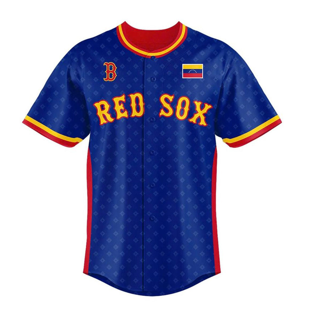 Unisex Boston Red Sox x Venezuelan Heritage 2026 Baseball Jersey for Baseball Fans and Venezuelan Heritage Supporters
