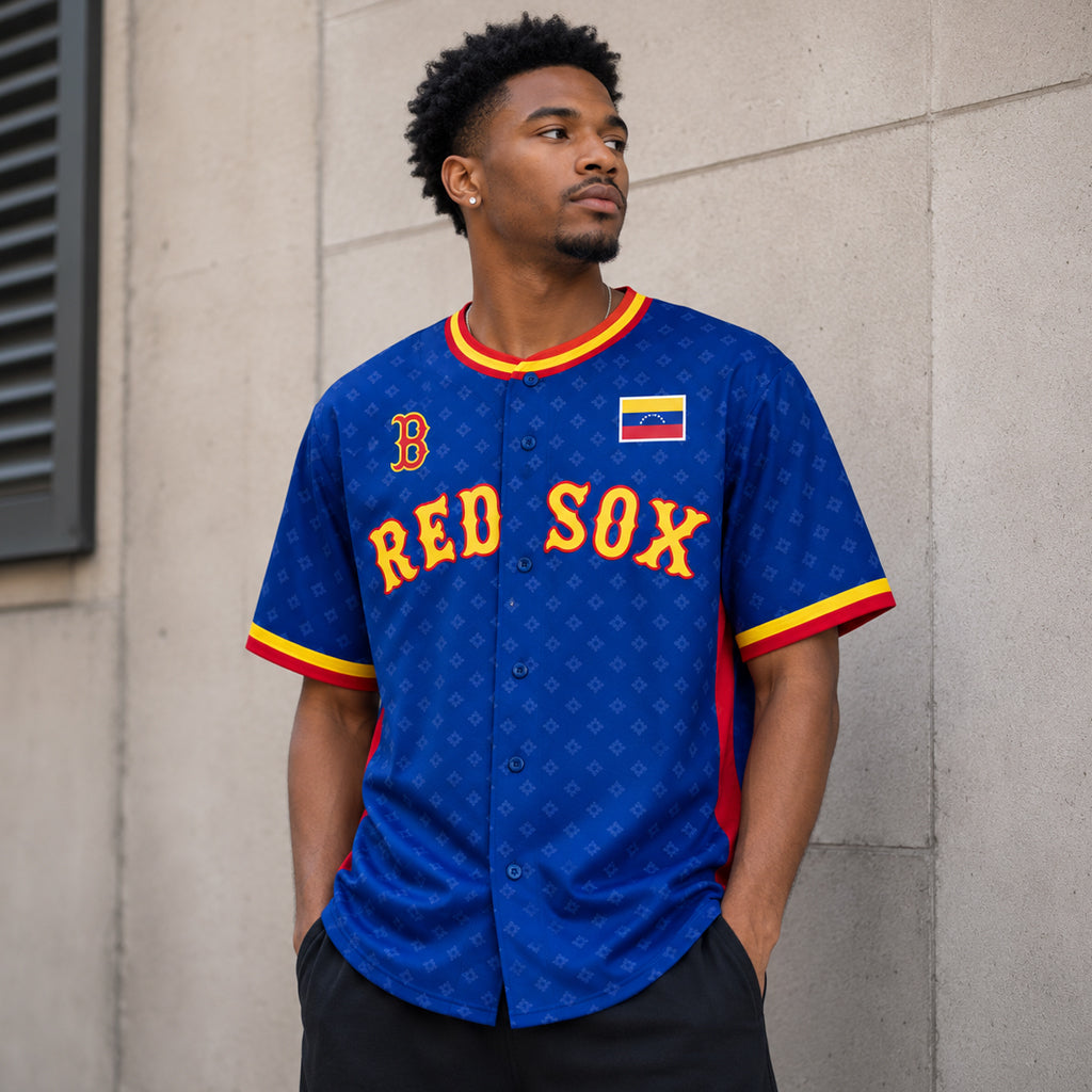 Unisex Boston Red Sox x Venezuelan Heritage 2026 Baseball Jersey for Baseball Fans and Venezuelan Heritage Supporters