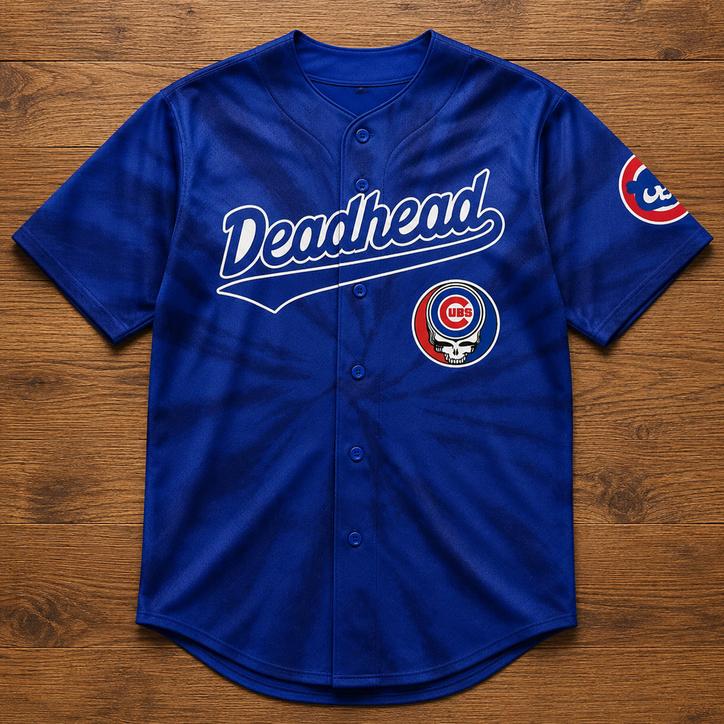 Unisex Chicago Cubs x Grateful Dead Night 2026 Baseball Jersey for Baseball Fans