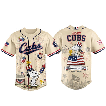 Unisex Chicago White Sox x Peanuts USA 250th Anniversary 2026 Baseball Jersey for Baseball Fans