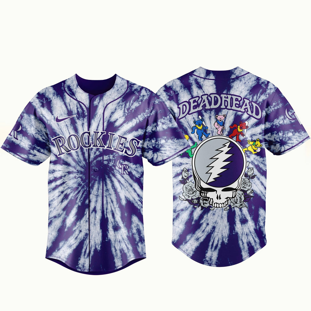 Unisex Colorado Rockies x Grateful Dead Night 2026 Baseball Jersey for Baseball Fans