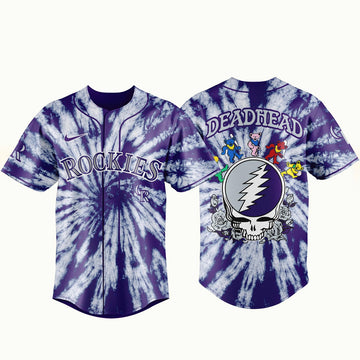 Unisex Colorado Rockies x Grateful Dead Night 2026 Baseball Jersey for Baseball Fans
