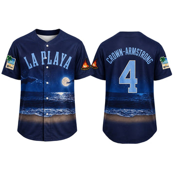 Unisex Crow-Armstrong Beach Connect Series 2026 La Playa Baseball Jersey for Baseball Fans