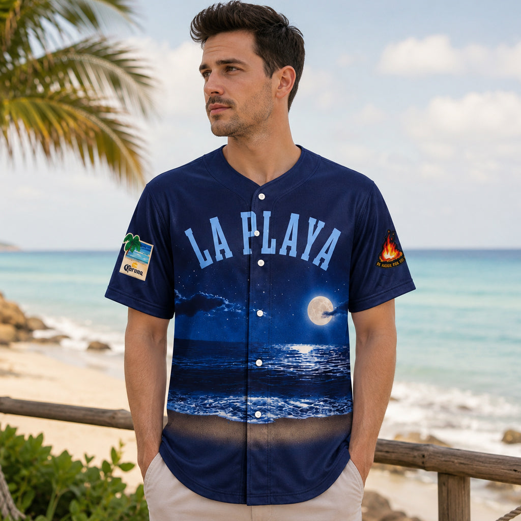 Unisex Crow-Armstrong Beach Connect Series 2026 La Playa Baseball Jersey for Baseball Fans