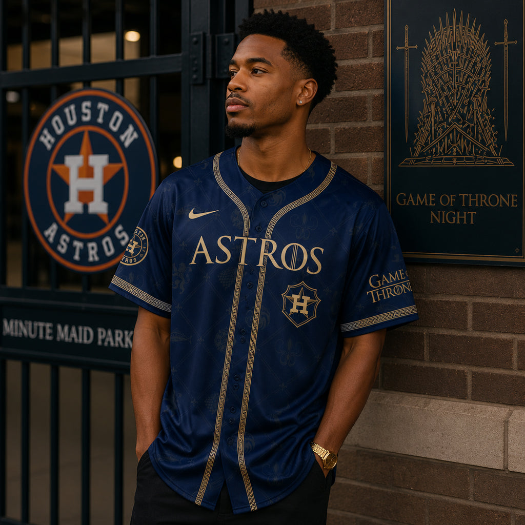 Unisex Houston Astros 2026 Game Of Thrones Night Baseball Jersey for Baseball Fans