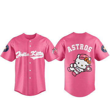Unisex Houston Astros x Hello Kitty Night 2026 Baseball Jersey Version 1 for Baseball Fans