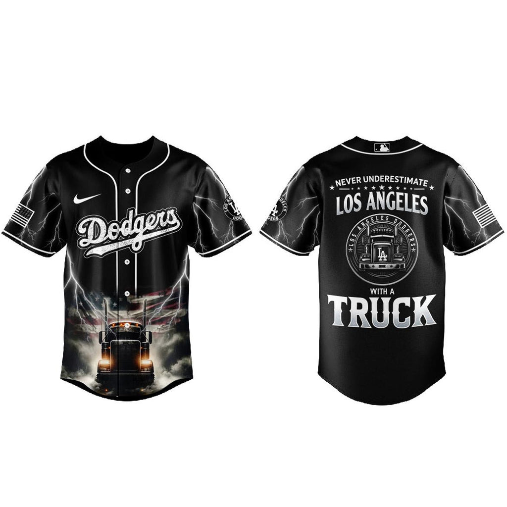 Unisex Los Angeles Dodgers Truck Driver Appreciation Week 2026 Baseball Jersey for Baseball and Trucking Fans