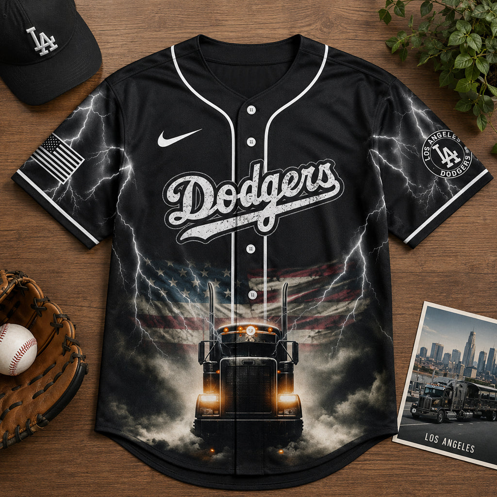 Unisex Los Angeles Dodgers Truck Driver Appreciation Week 2026 Baseball Jersey for Baseball and Trucking Fans