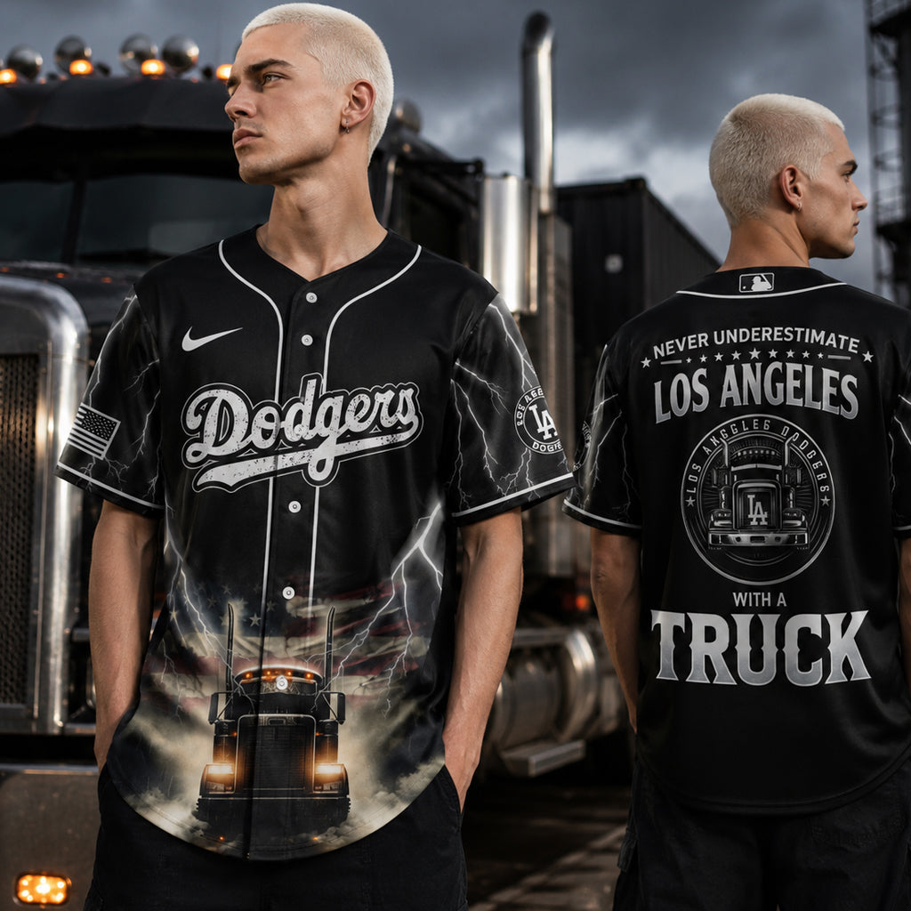 Unisex Los Angeles Dodgers Truck Driver Appreciation Week 2026 Baseball Jersey for Baseball and Trucking Fans