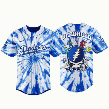 Unisex Los Angeles Dodgers x Grateful Dead Night 2026 Baseball Jersey for Baseball Fans