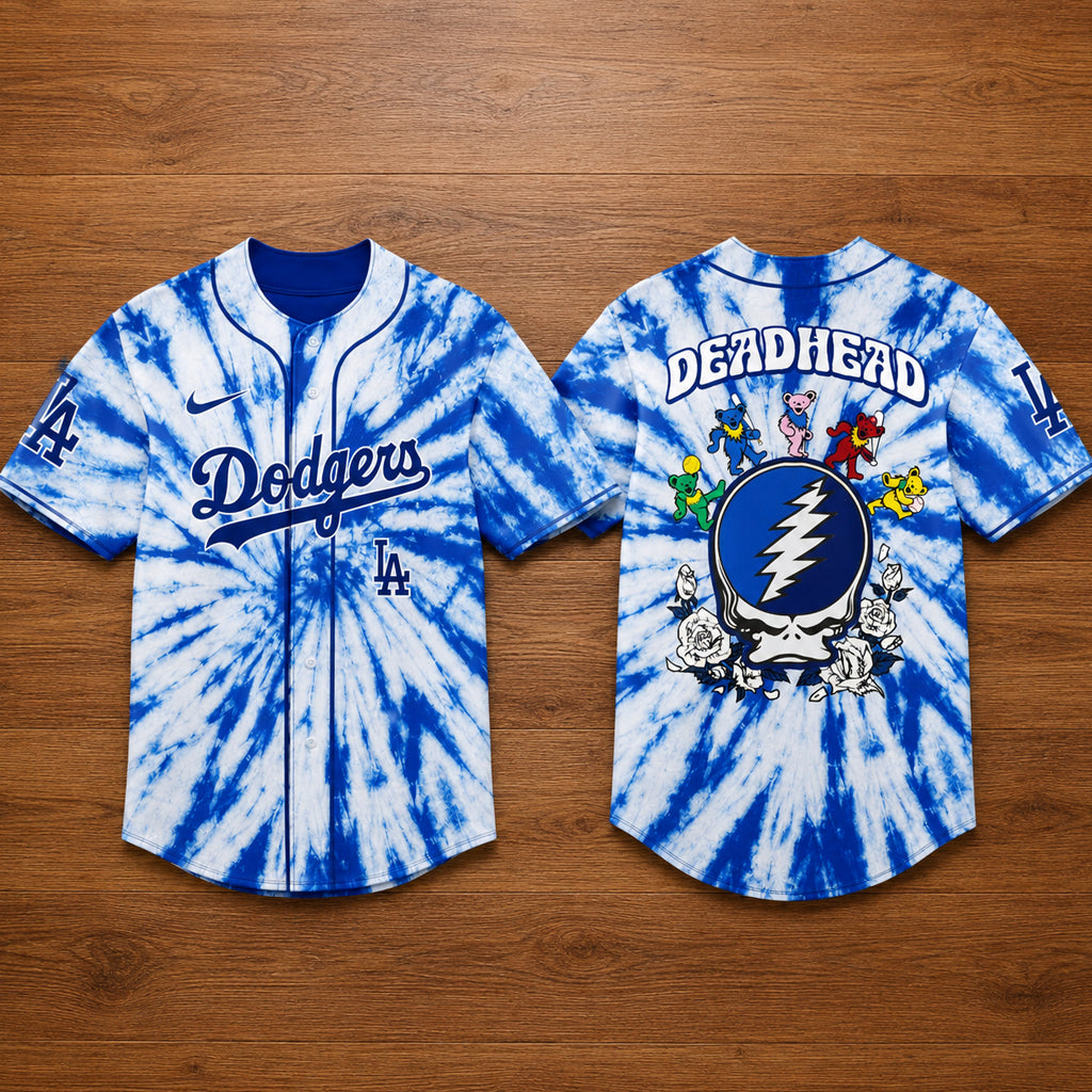 Unisex Los Angeles Dodgers x Grateful Dead Night 2026 Baseball Jersey for Baseball Fans