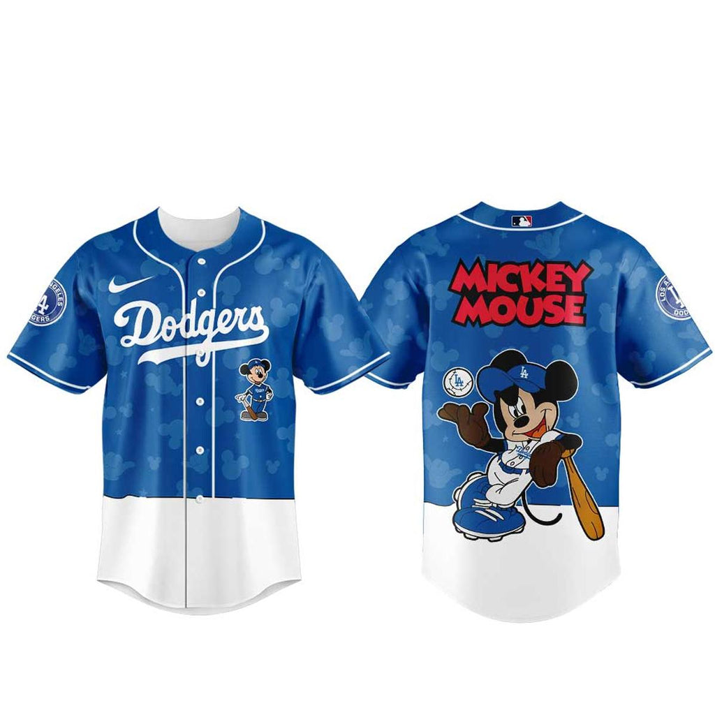 Unisex Los Angeles Dodgers x Mickey Mouse Night 2026 Baseball Jersey for Baseball and Mickey Mouse Fans