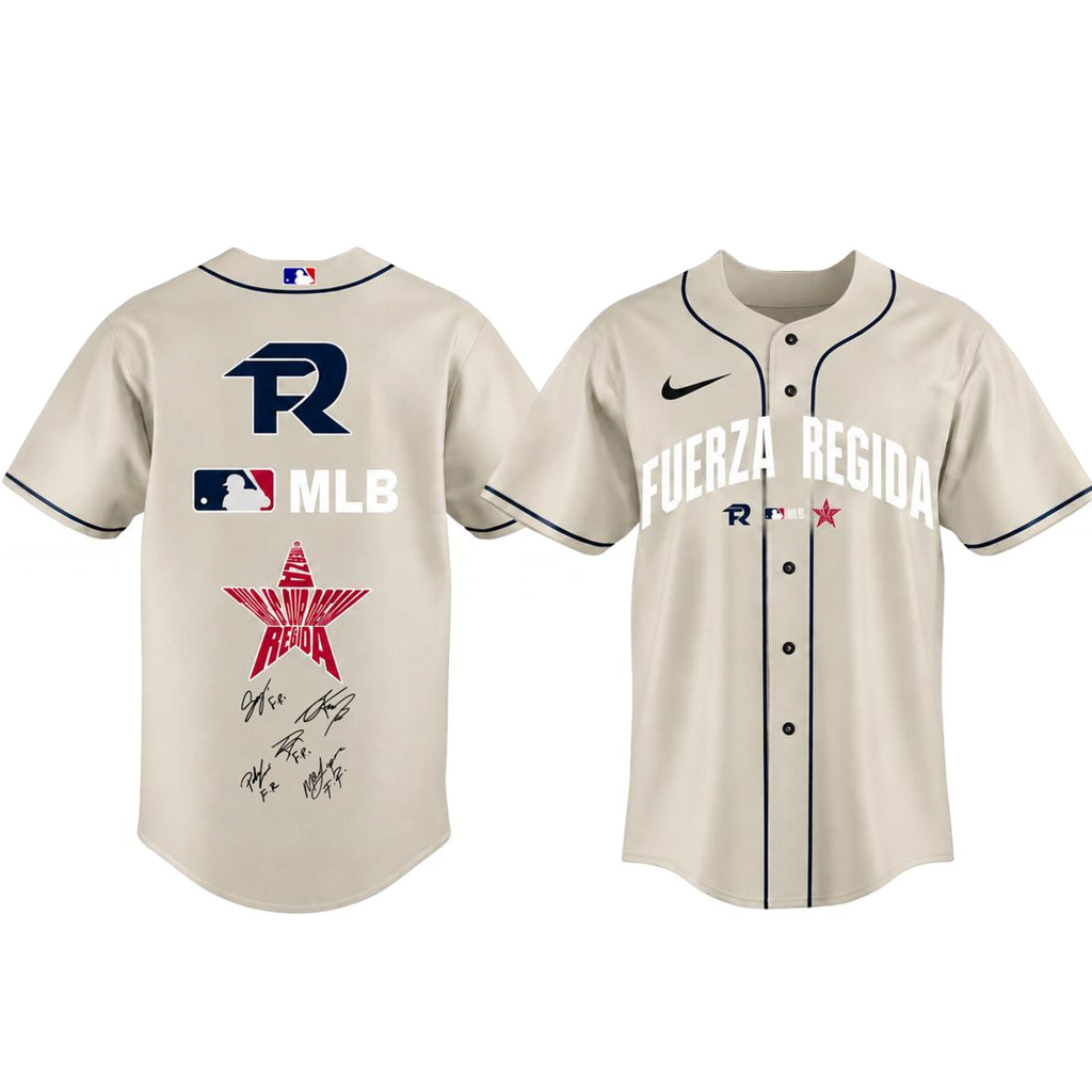 Unisex Major League Baseball x Fuerza Regida This Is Our Dream Stadium Tour 2026 Baseball Jersey for Music and Baseball Fans