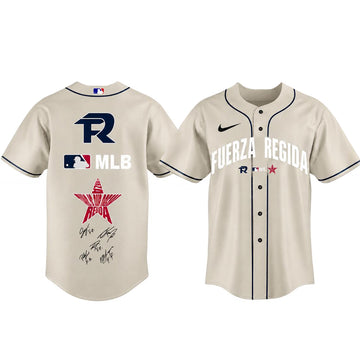 Unisex Major League Baseball x Fuerza Regida This Is Our Dream Stadium Tour 2026 Baseball Jersey for Music and Baseball Fans