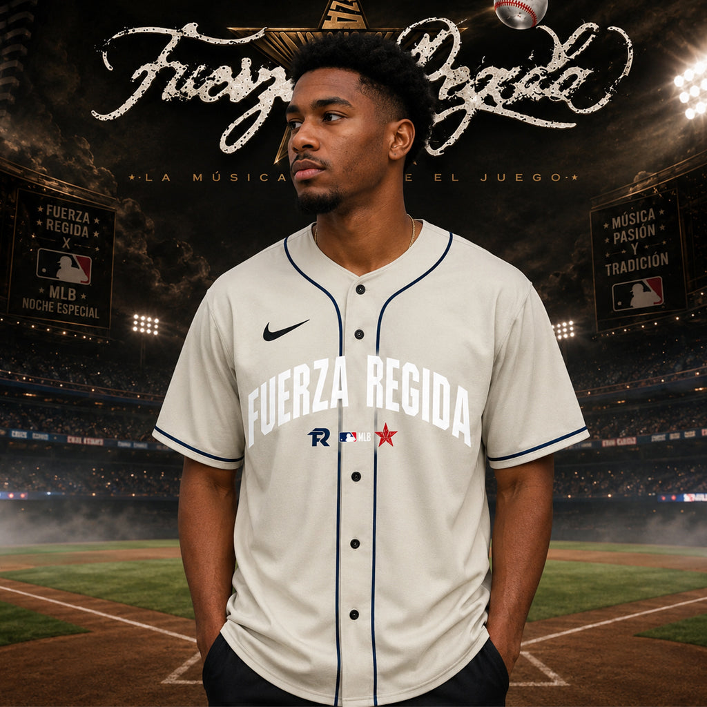 Unisex Major League Baseball x Fuerza Regida This Is Our Dream Stadium Tour 2026 Baseball Jersey for Music and Baseball Fans