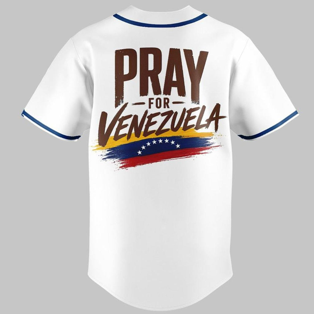 Unisex Milwaukee Brewers Pray For Venezuela 2026 Baseball Jersey for Baseball Fans