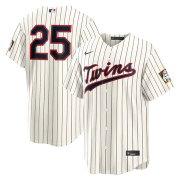 Unisex Minnesota Twins Byron Buxton Cream 2026 Field of Dreams Stadium Baseball Jersey for Baseball Fans