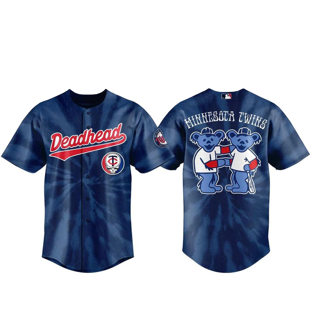 Unisex Minnesota Twins x Grateful Dead Night 2026 Baseball Jersey for Baseball Fans