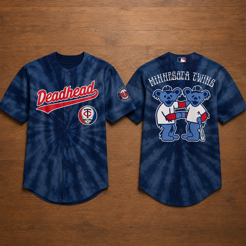 Unisex Minnesota Twins x Grateful Dead Night 2026 Baseball Jersey for Baseball Fans