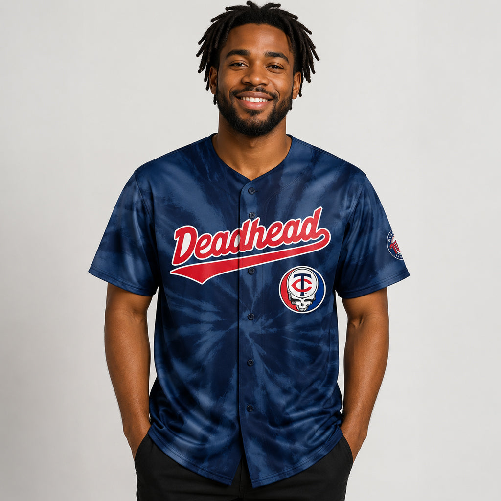 Unisex Minnesota Twins x Grateful Dead Night 2026 Baseball Jersey for Baseball Fans
